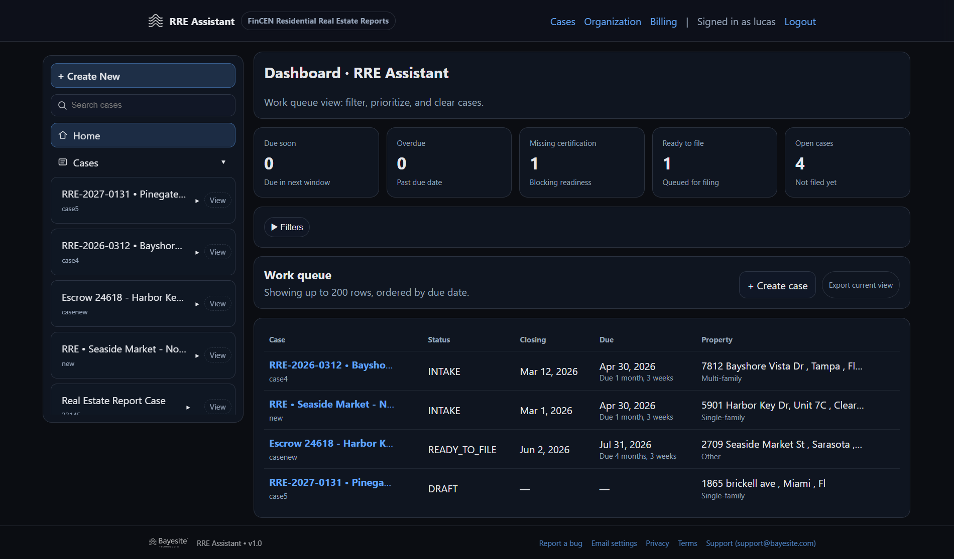 RRE Assistant workspace preview